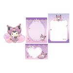 Papel de carta Sanrio Kuromi trio