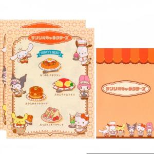 Papel de carta Sanrio Characters Cardápio