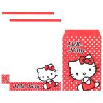 Papel de carta Sanrio Hello Kitty Poá vermelho