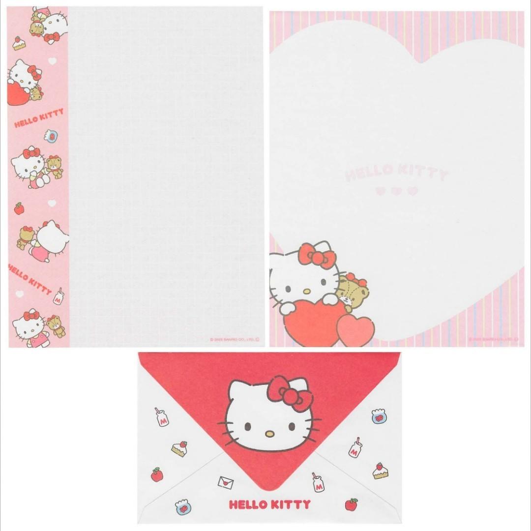 Papel de carta Sanrio Hello Kitty Red A