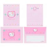 Papel de carta Sanrio Hello Kitty pequeno xadrez