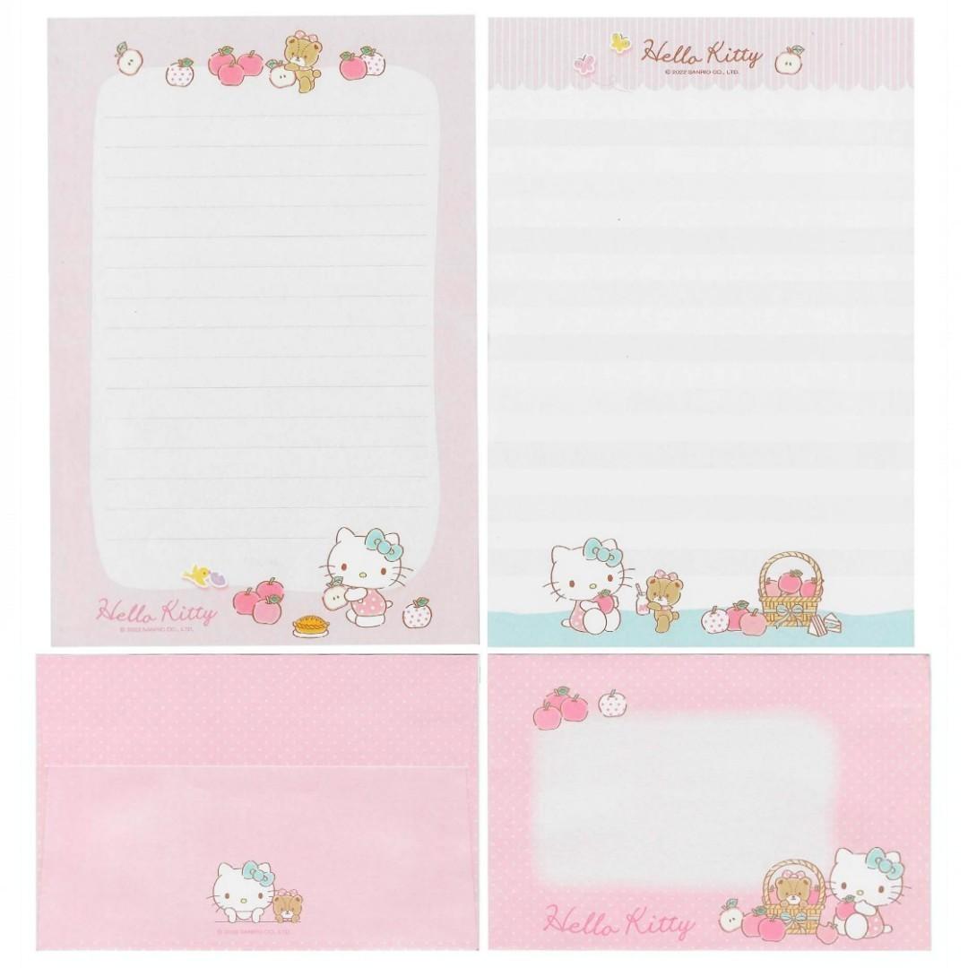 Papel de carta Sanrio Hello Kitty Maças Grande