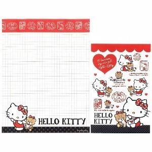 Papel de carta Sanrio Hello Kitty Red Teddy A