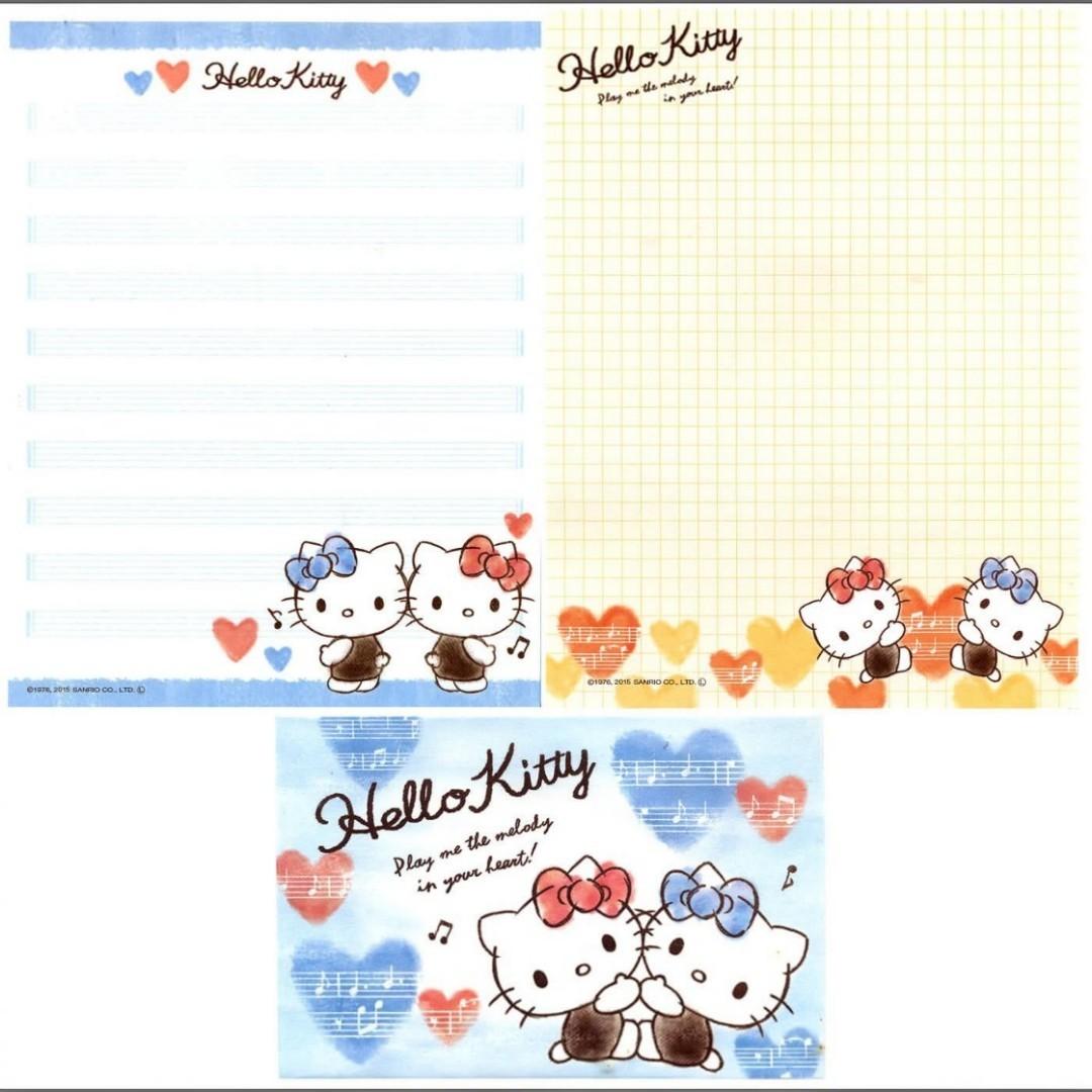 Papel de carta Sanrio Hello Kitty Heart