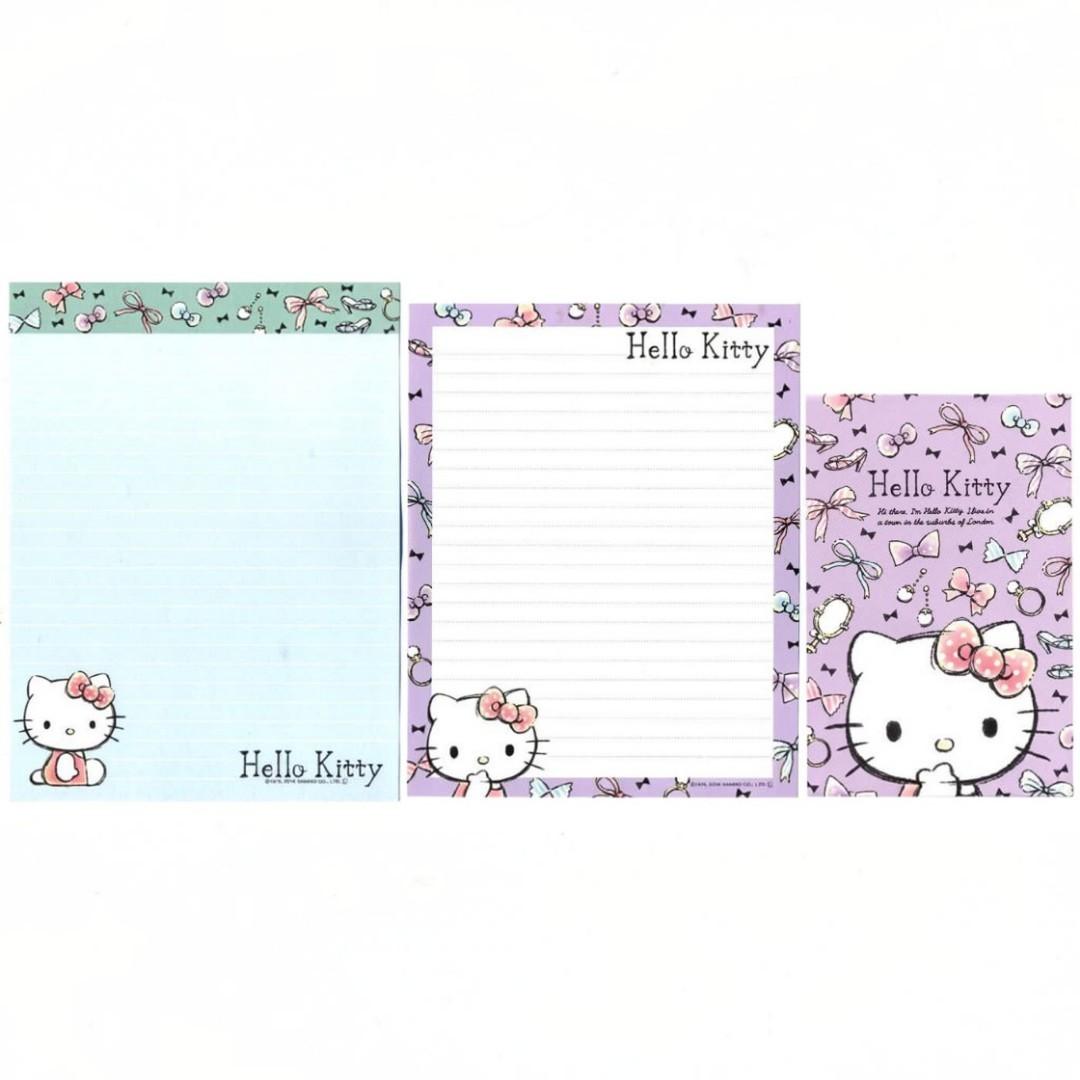 Papel de carta Sanrio Hello Kitty ribbon A
