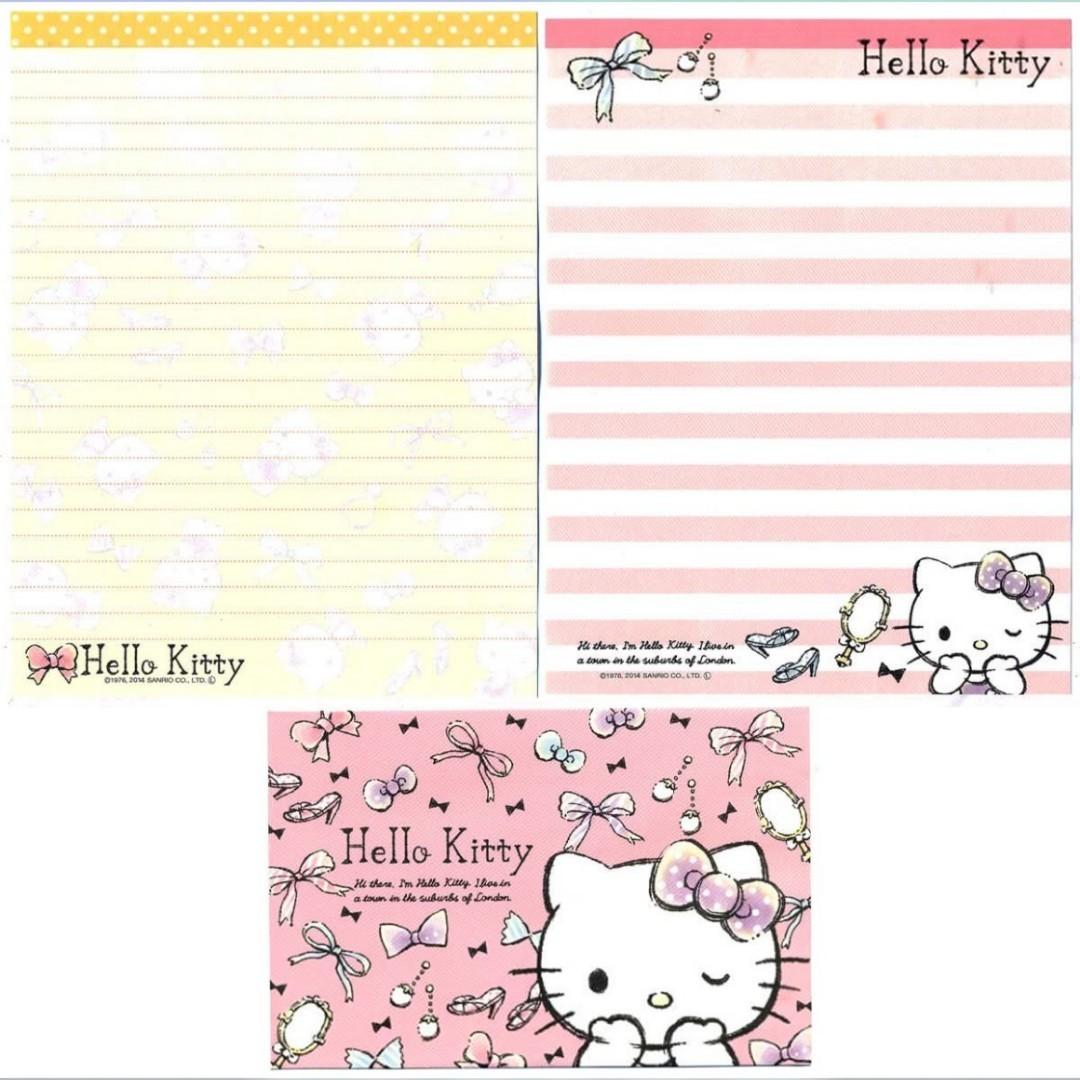 Papel de carta Sanrio Hello Kitty ribbon B