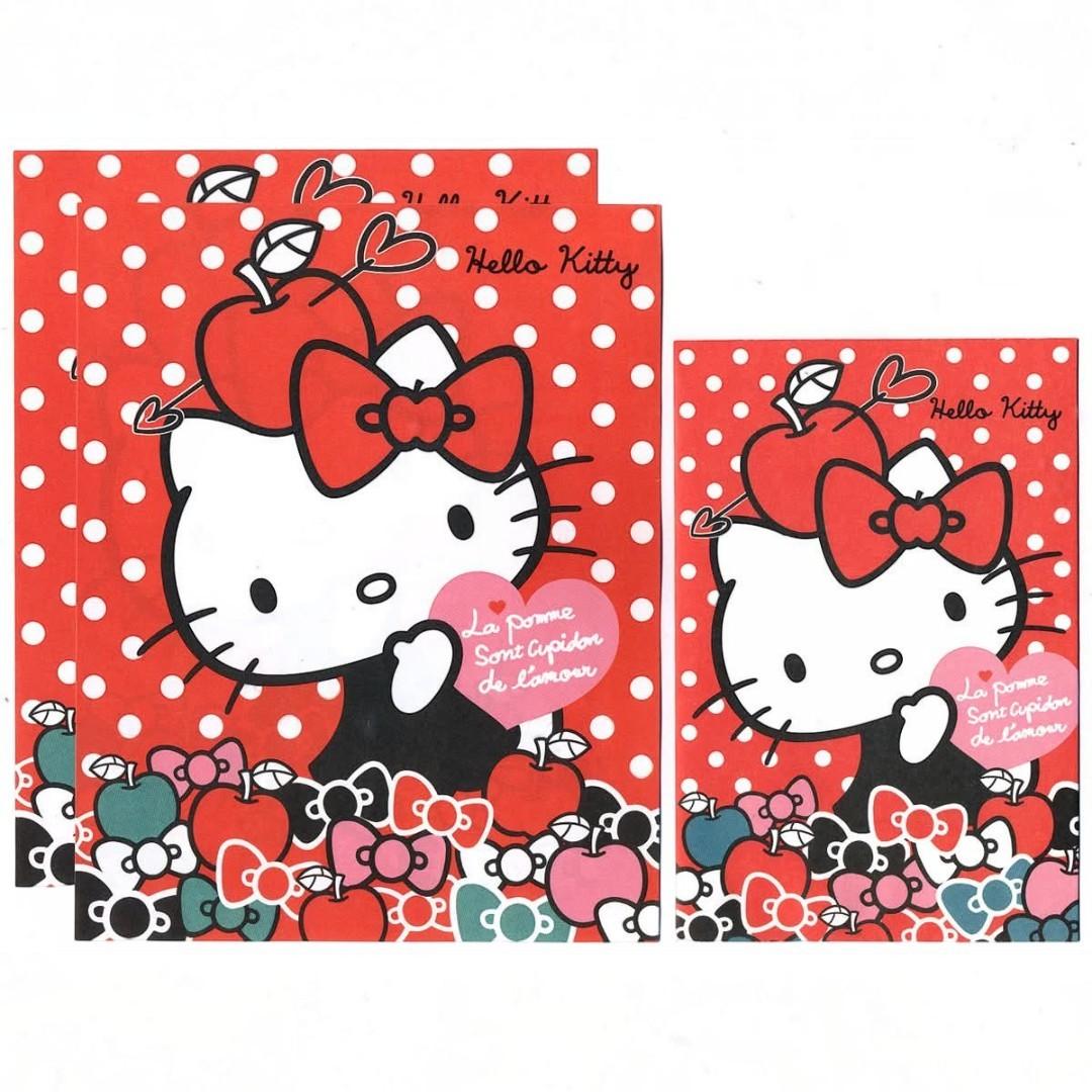 Papel de carta Sanrio Hello Kitty Red apple