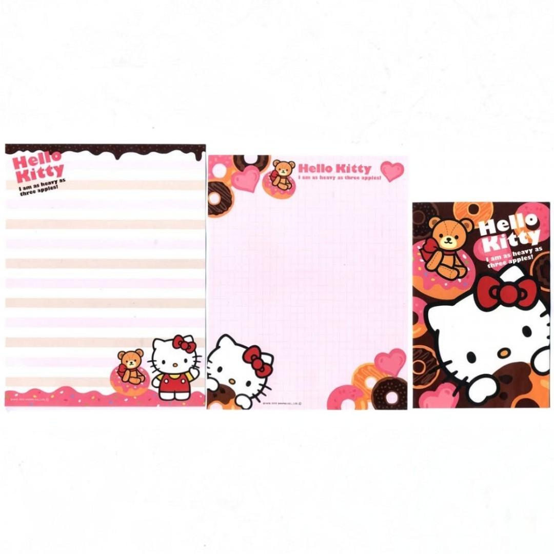 Papel de carta Sanrio Hello Kitty donnuts