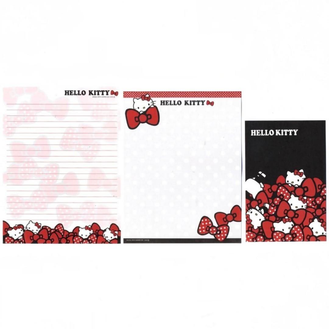 Papel de carta Sanrio Hello Kitty Lacinhos de poa