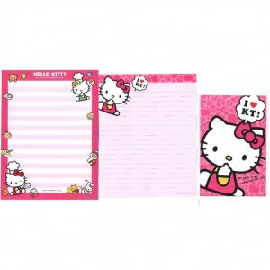 Papel de carta Sanrio Hello Kitty oncinha pink