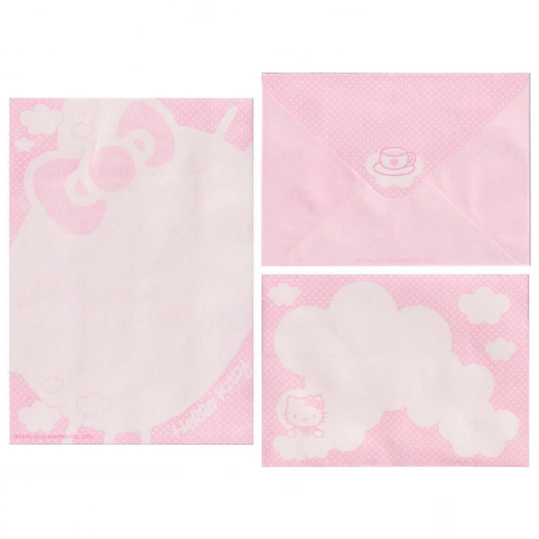 Papel de carta Sanrio Hello Kitty rosinha
