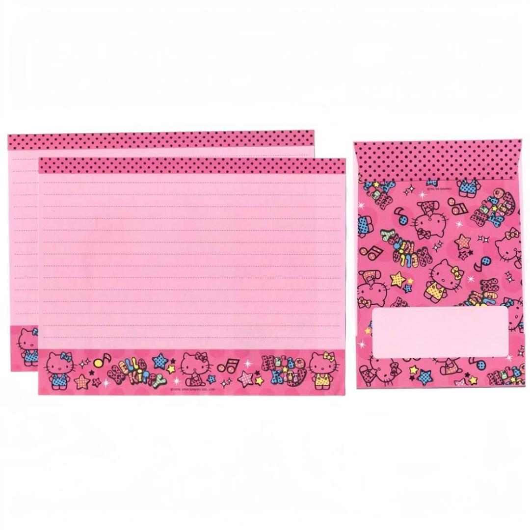 Papel de carta Sanrio Hello Kitty musical pink