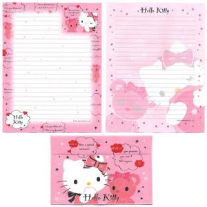Papel de carta Sanrio Hello Kitty Pink bear