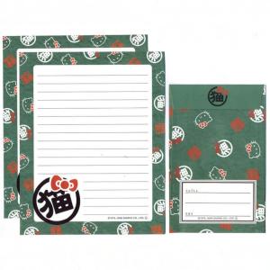 Papel de carta Sanrio Hello Kitty Green