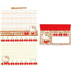 Papel de carta Sanrio Hello Kitty cerejinhas