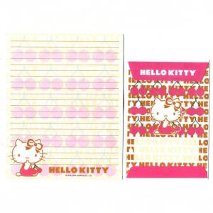 Papel de carta Sanrio Hello Kitty Cerejas pink