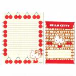 Papel de carta Sanrio Hello Kitty Cerejas Red
