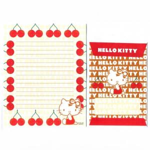 Papel de carta Sanrio Hello Kitty Cerejas Red