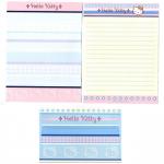 Papel de carta Sanrio Hello Kitty Rosa e azul