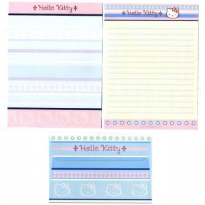 Papel de carta Sanrio Hello Kitty Rosa e azul