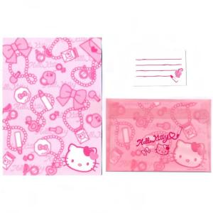 Papel de carta Sanrio Hello Kitty batom rosa