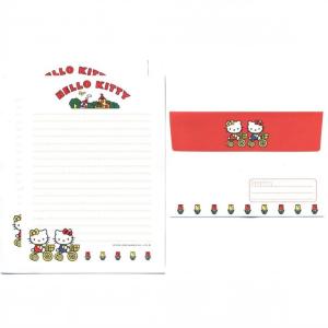 Papel de carta Sanrio Hello Kitty bicicletas