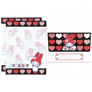 Papel de carta Sanrio My Melody Corações poa