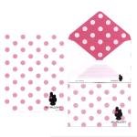 Papel de carta Sanrio My Melody poa branco