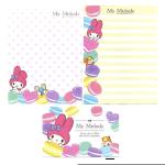 Papel de carta Sanrio My Melody Macarons coloridos