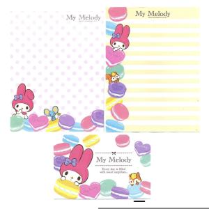 Papel de carta Sanrio My Melody Macarons coloridos