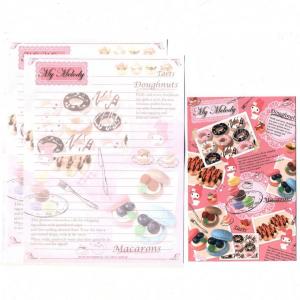 Papel de carta Sanrio My Melody Macarons A