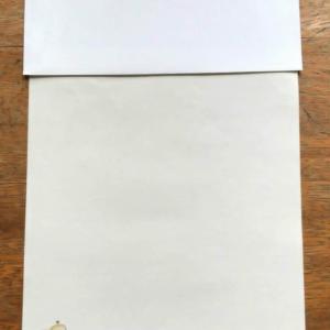 Conjunto raro de papel e envelope Kim Tânia