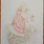 Papel de carta Holly Hobbie, coleção Requinte, raro.