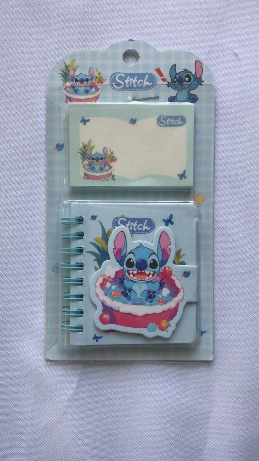 Agendinha Stitch com bloquinho de nota.