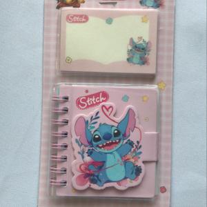 Agendinha Stitch com bloquinho de nota.
