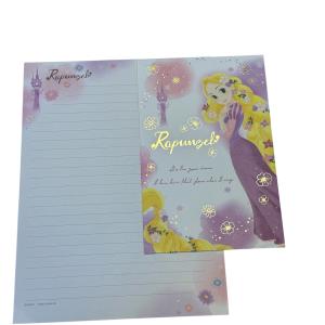 Papel de carta Rapunzel dourado