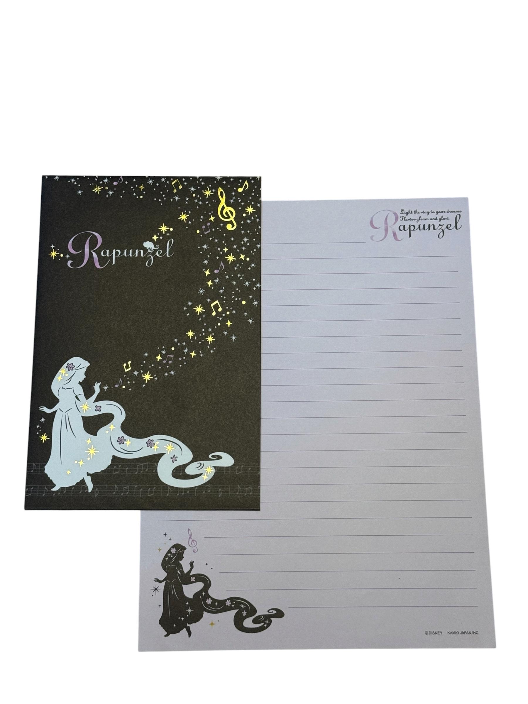 Papel de carta Rapunzel noite