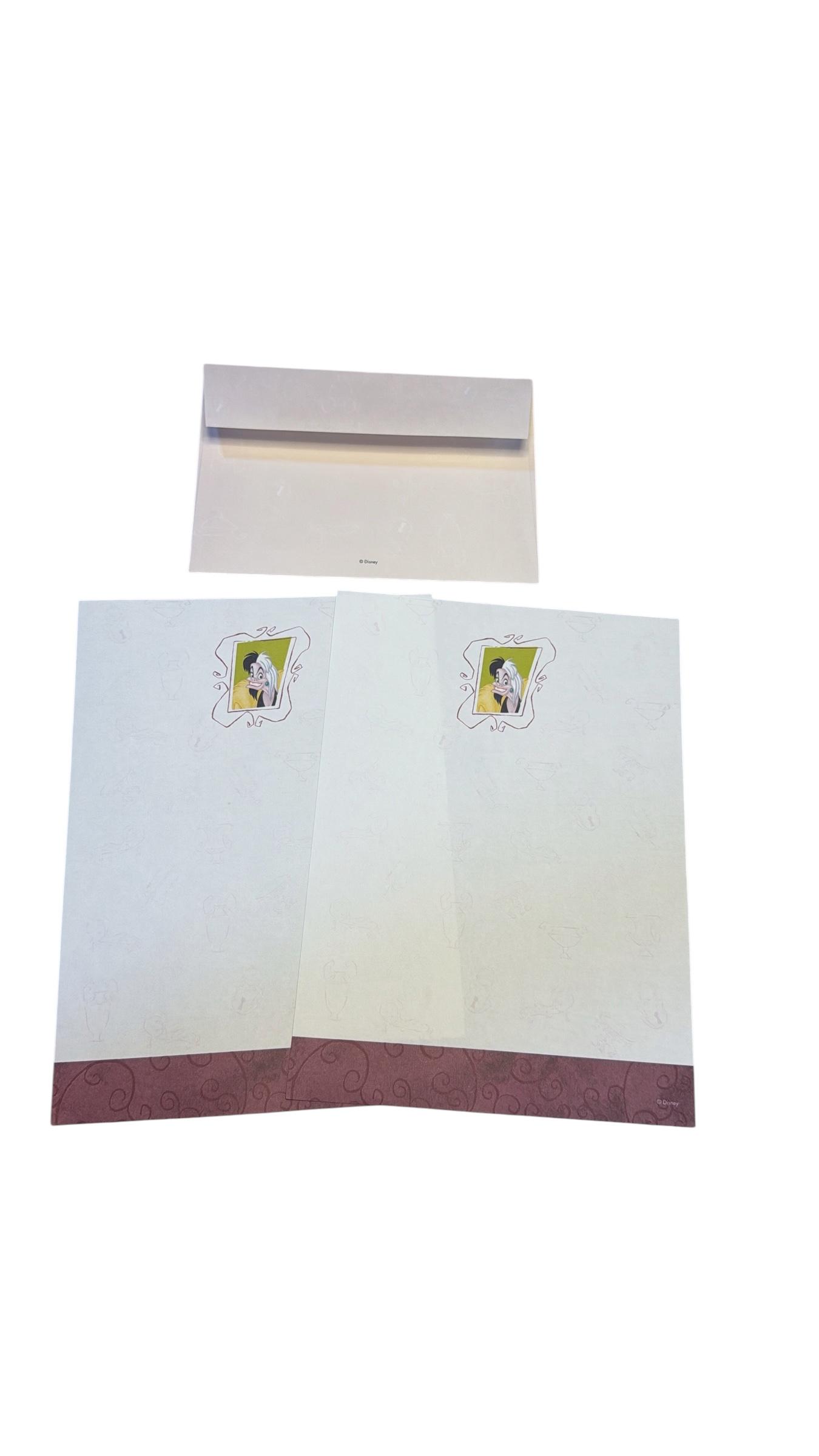 Papel de carta Vilãs Disney