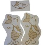 Papel de carta Leitão - ursinho Pooh