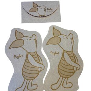 Papel de carta Leitão - ursinho Pooh