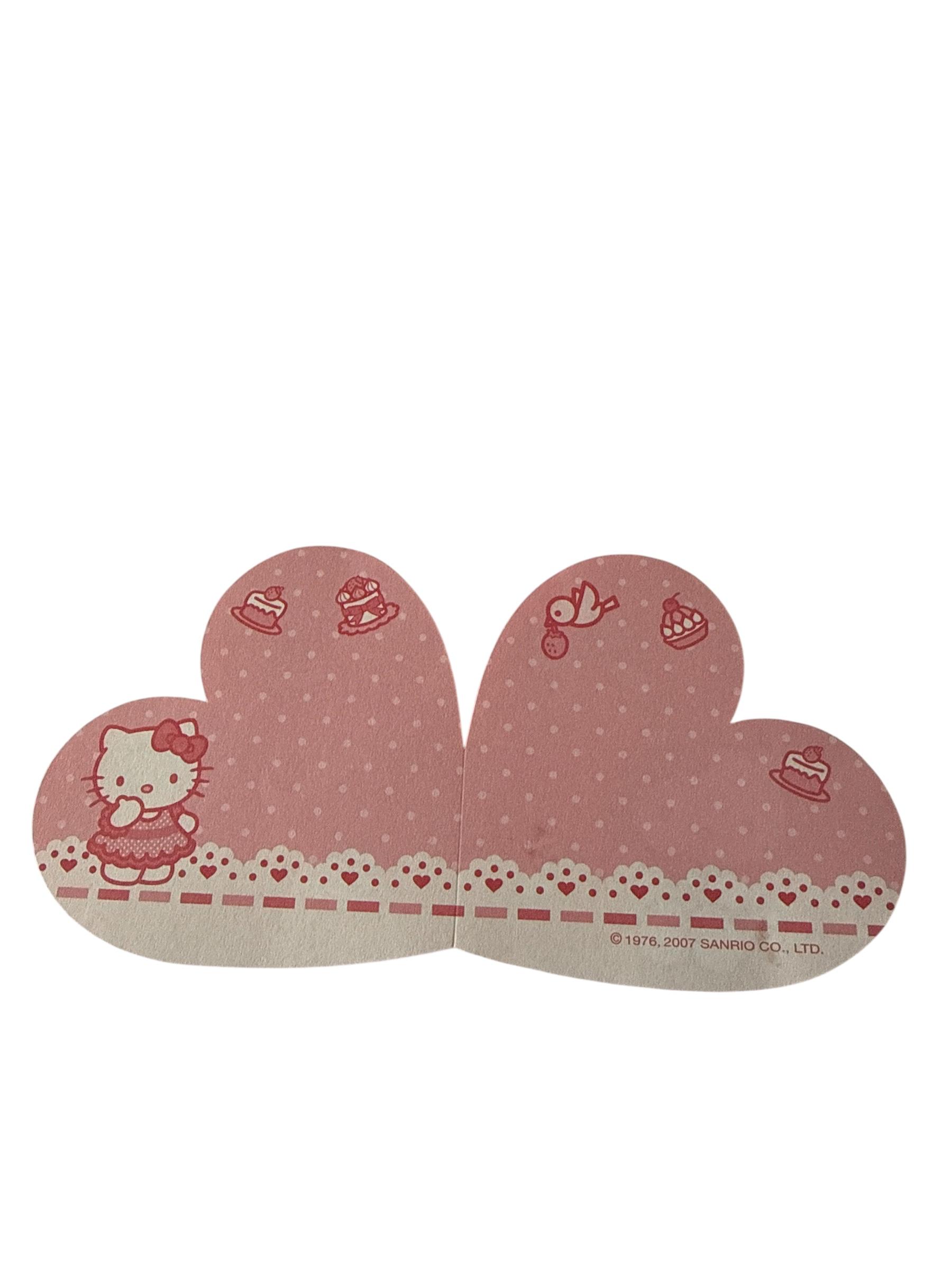 Papel de carta Hello Kitty two hearts pequeno