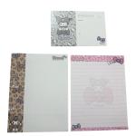 Papel de carta Kuromi laço Grey