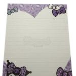 Papel de carta Kuromi laço 2