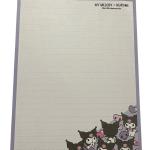Papel de carta Kuromi aniversário