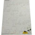 Papel de carta Snoopy amarelo