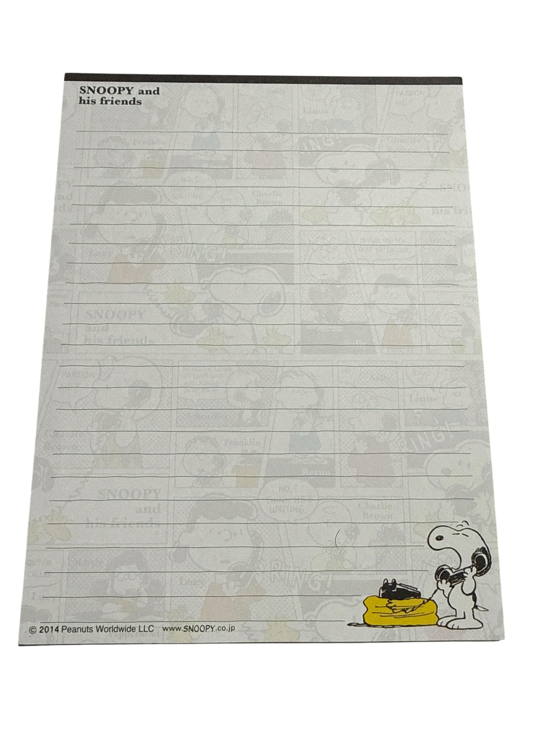 Papel de carta Snoopy amarelo