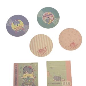Papel de carta pequeno Tuxedosam disco