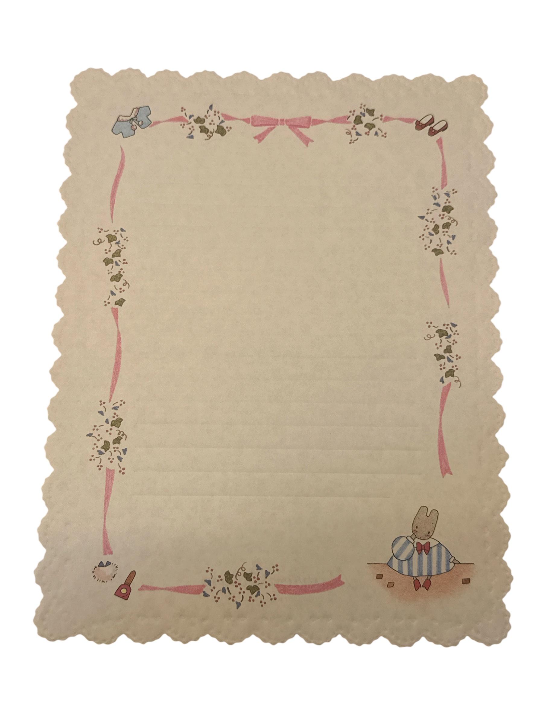 Papel de carta Marron Cream Rosas
