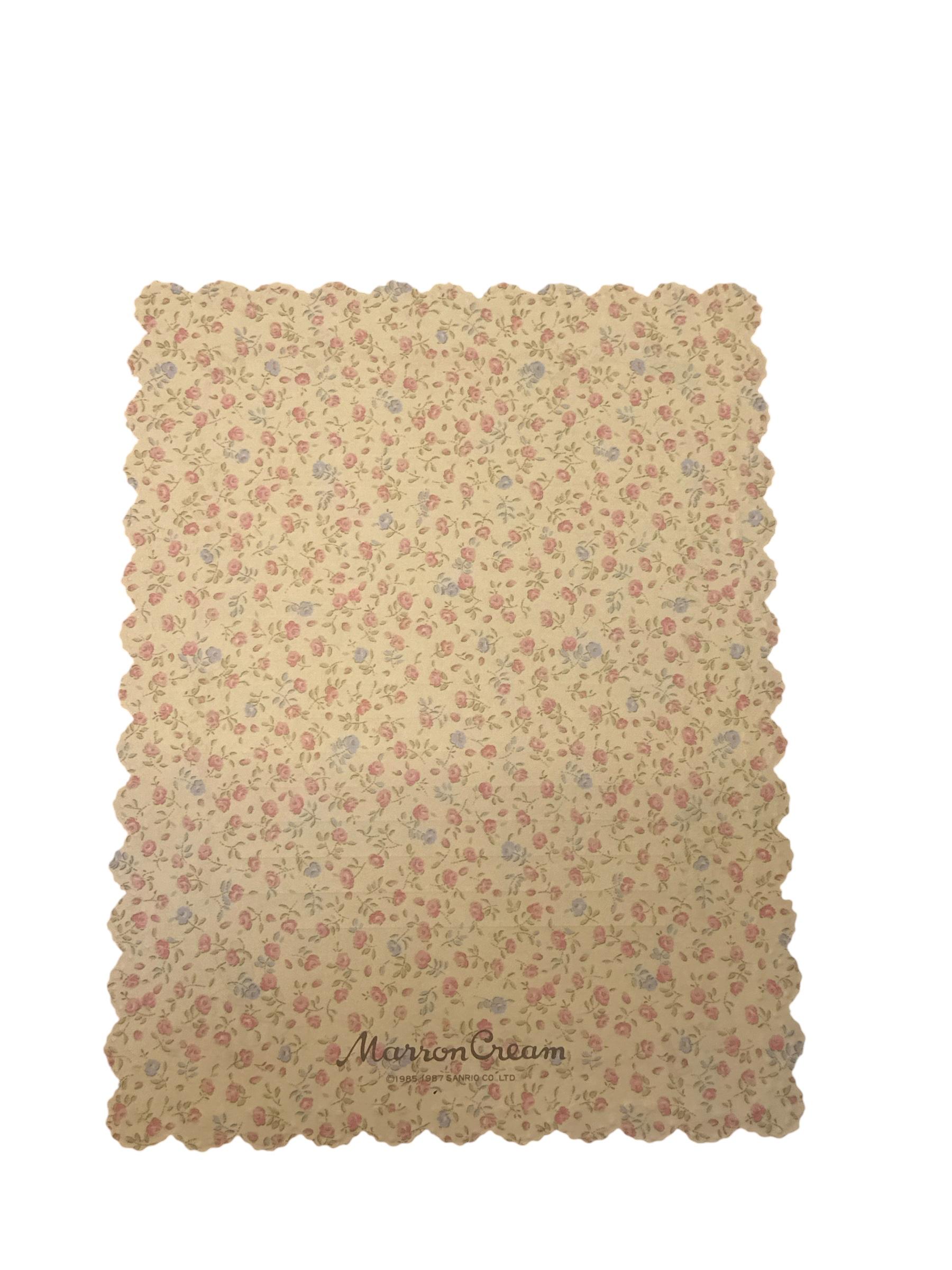 Papel de carta Marron Cream Rosas