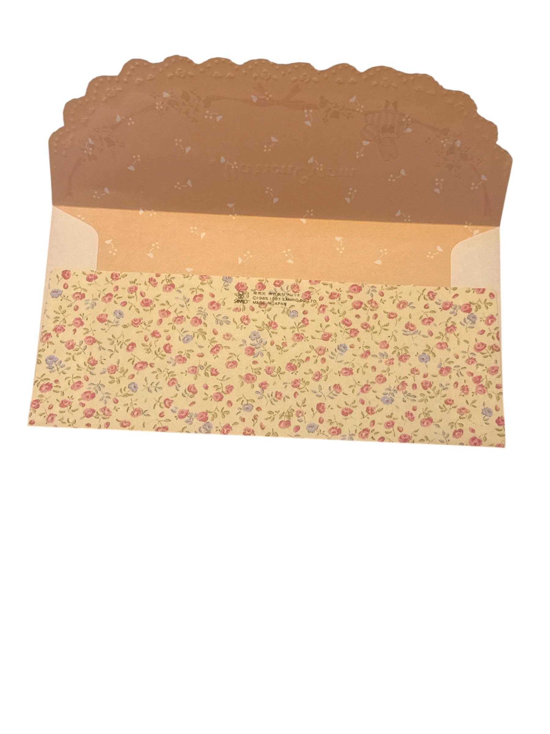 Papel de carta Marron Cream Rosas